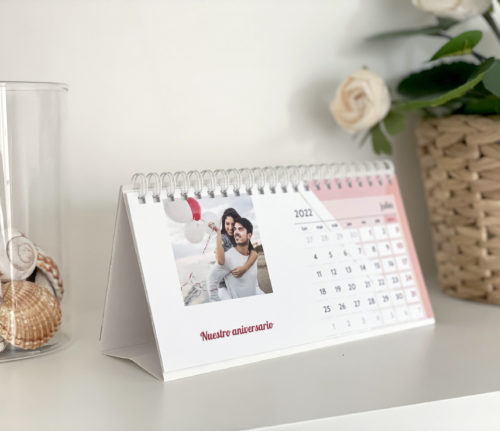 Calendario de sobremesa personalizado