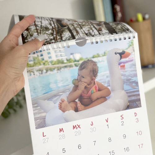 Calendario pared con fotografia